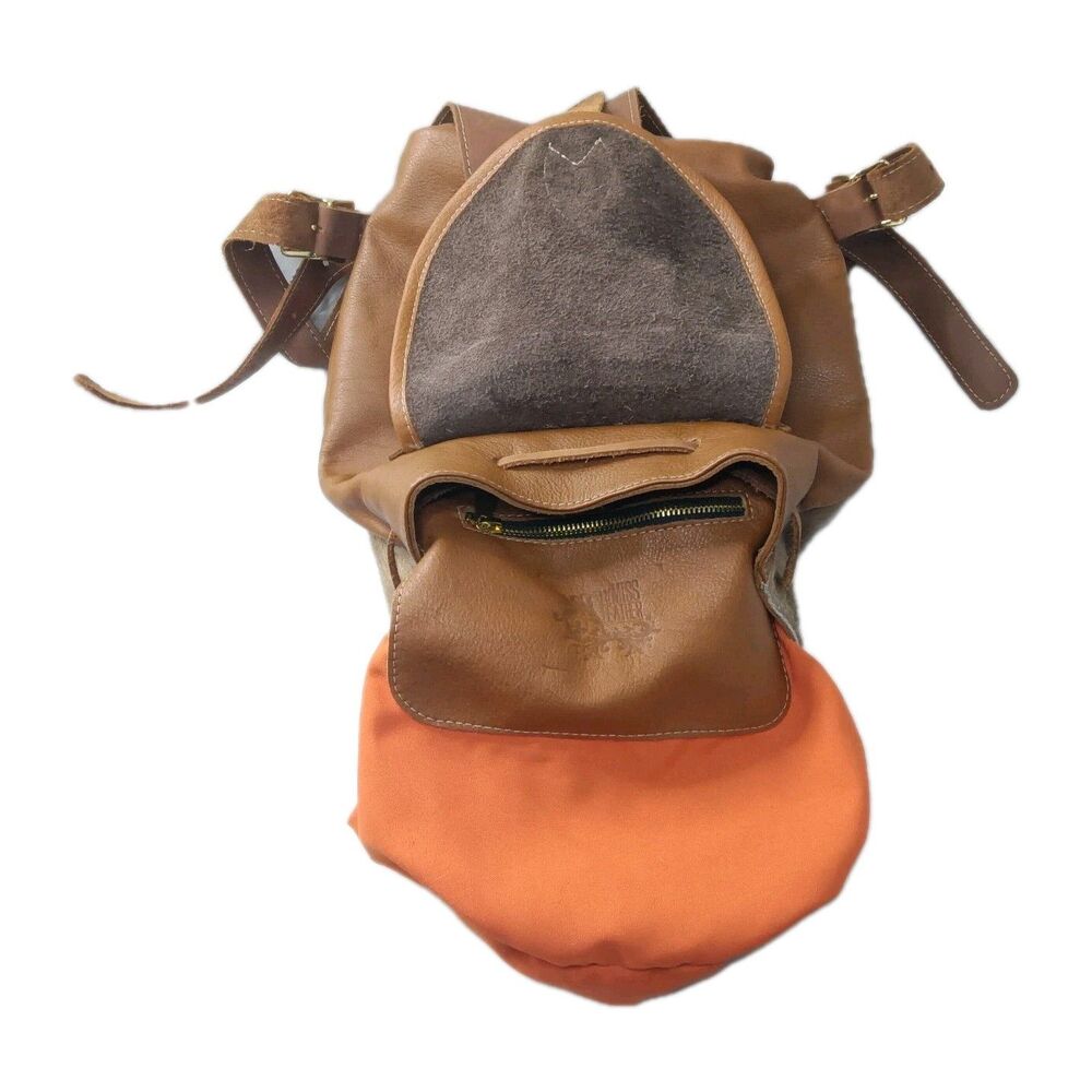 Lil' Miss Leather Backpack Handcrafted Cowhide Leather Bag - Picture 8 of 11